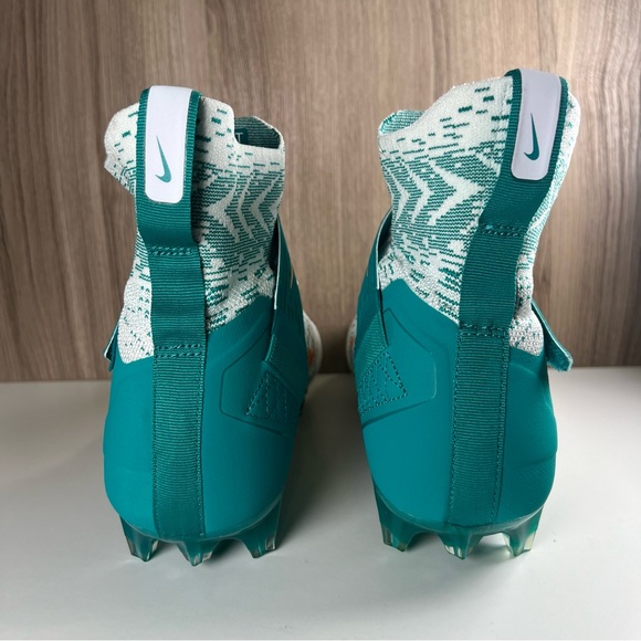 Nike Alpha Menace Elite 2 Football Cleats Miami Dolphins BV2077-108 Men's 12.5 - Picture 11 of 13